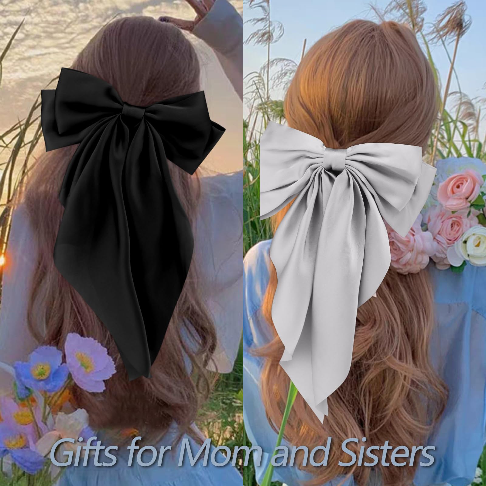 VELSCRUN barrettes de cabello grande con clip metálico, agarre seguro para mechones.