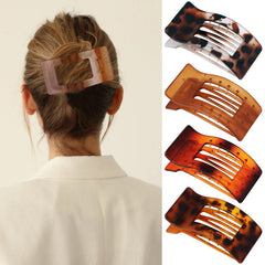 VELSCRUN clip cabello con diseño cuadrado y mate, sujeción estable para todo el día.