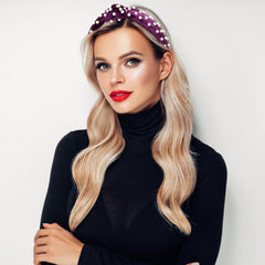 VELSCRUN diadema de perlas rosas, añade dulzura al look diario.