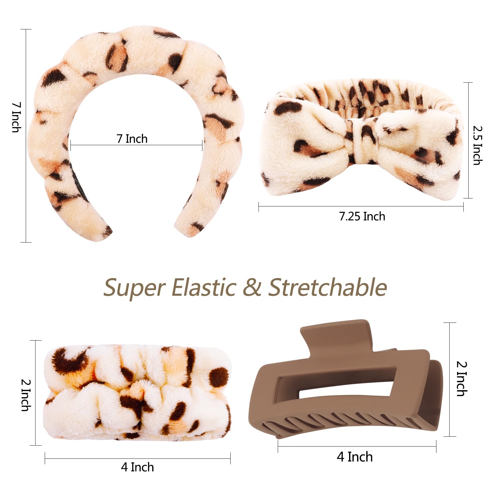VELSCRUN pulsera muñeca marrón leopardo para llevar accesorios