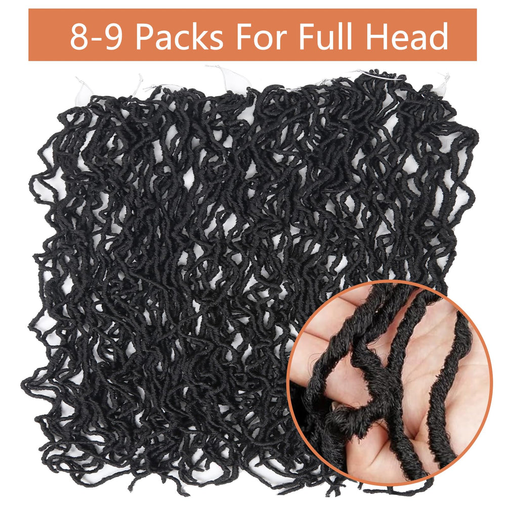 Vemet Soft Locs empaque con 72 hebras para el cabello completo