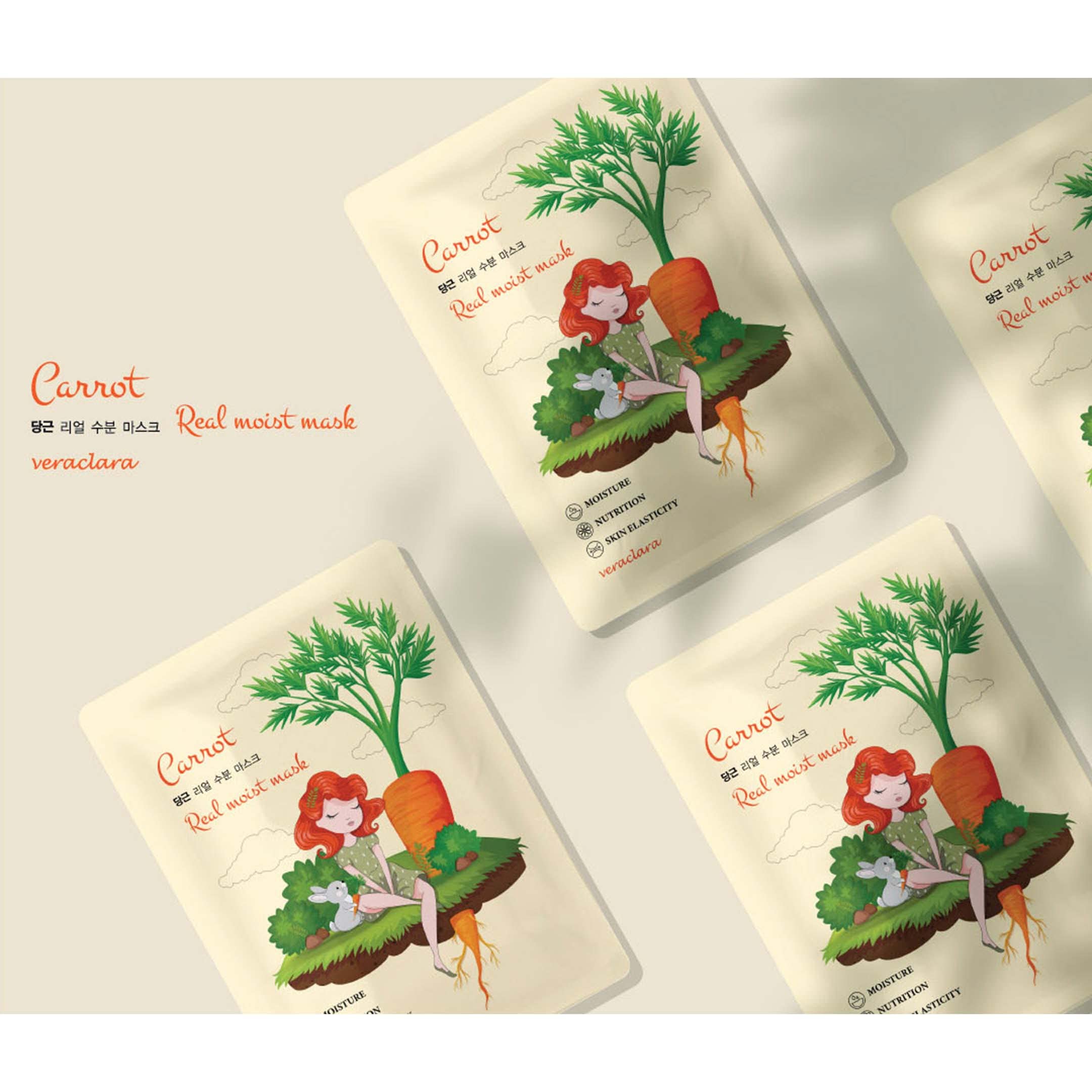 Veraclara mascarilla coreana 12combo ingredientes clave para nutrición de la piel.