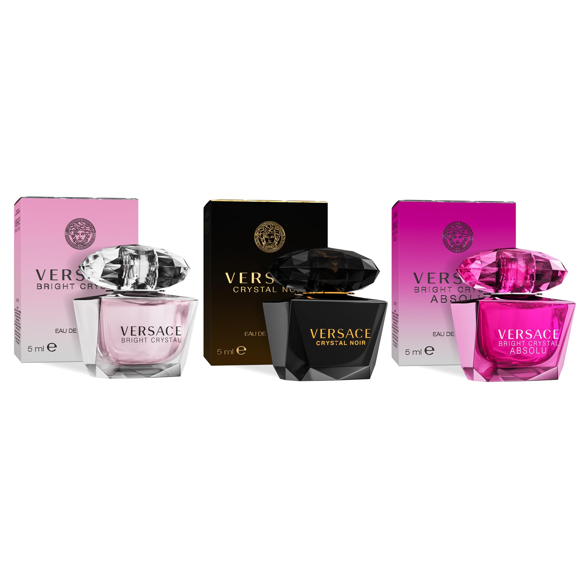 Versace Bright Crystal Absolu mini bottle, travel-friendly luxury for everyday wear.