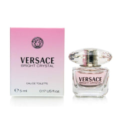 Versace Bright Crystal, mini frasco de 5 ml, ideal para viajar y probar fragancias.
