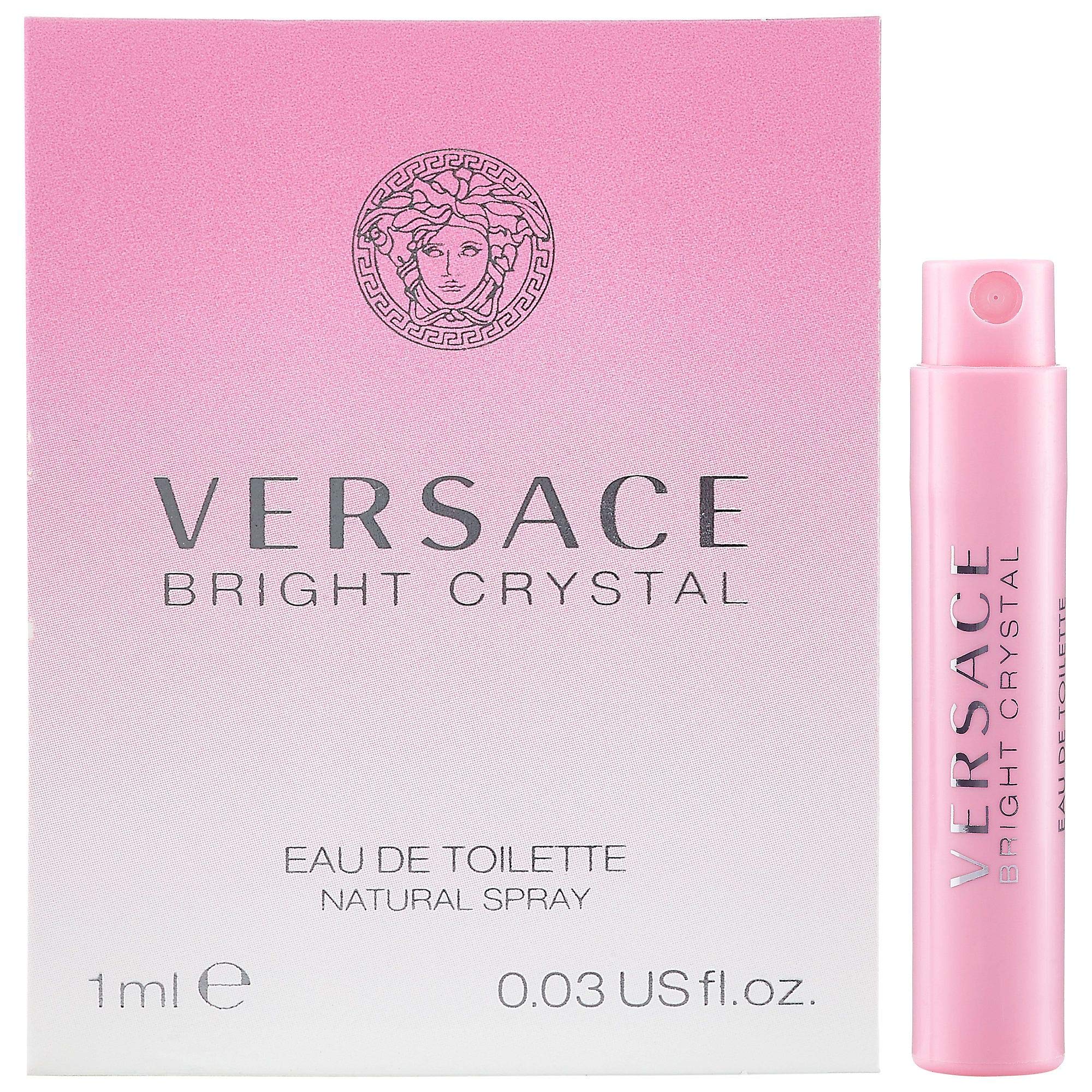 Versace Bright Crystal en tarjeta mini, presentación elegante para regalo o uso diario