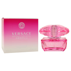 Versace Brillo Cristal Absolu, detalle de frasco que resalta su textura cristalina.