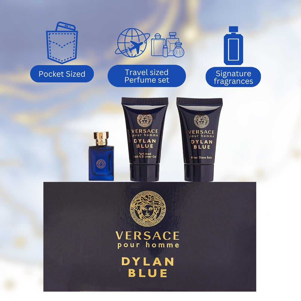 Versace Dylan Blue Set miniaturas: notas de fragancia en mini frascos