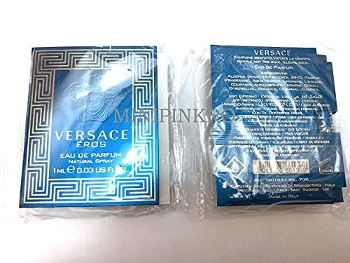 Versace Eros detalles fragancia, ideal para explorar notas y opciones.