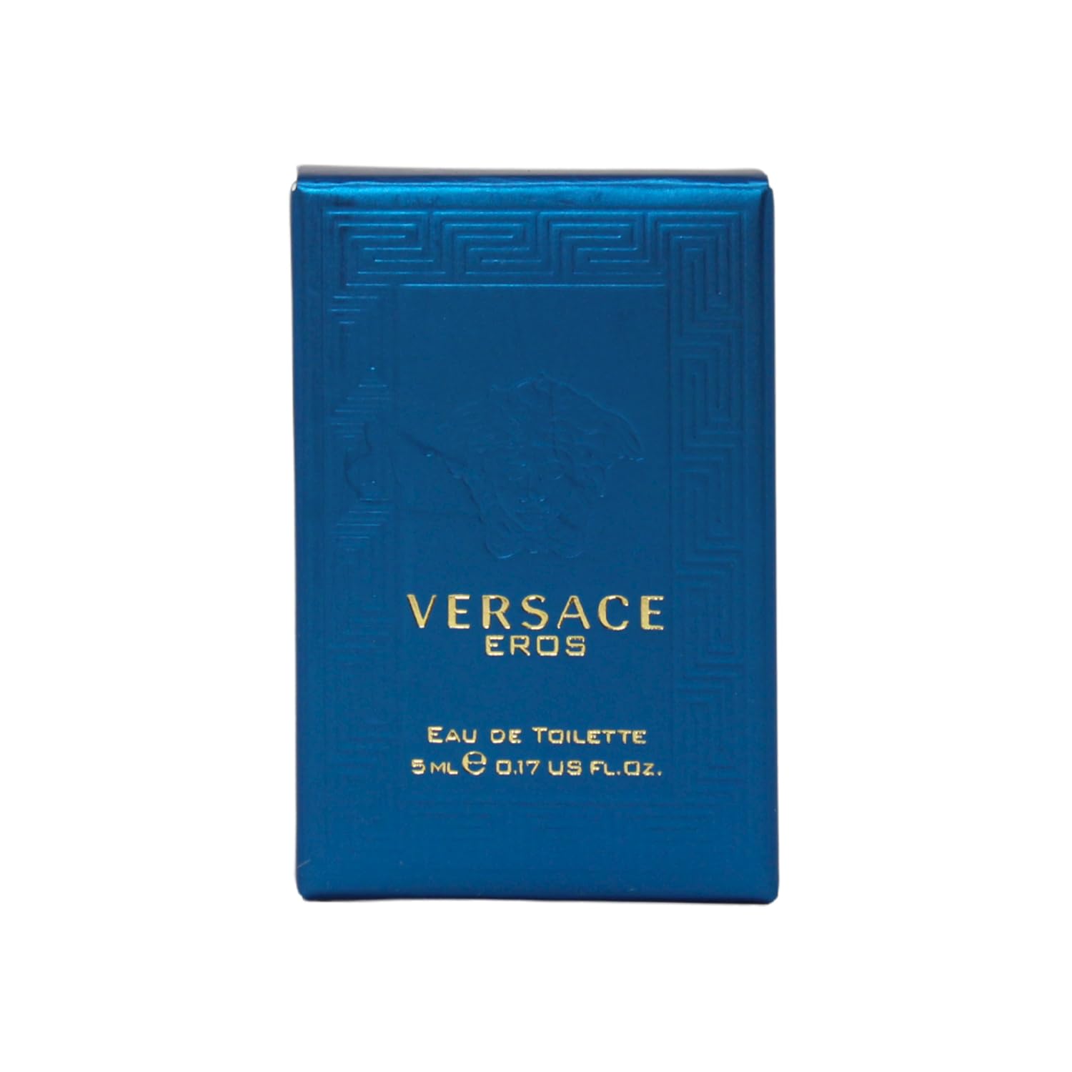 Versace Eros mini frasco de 5 ml, tamaño de viaje práctico para bolso.
