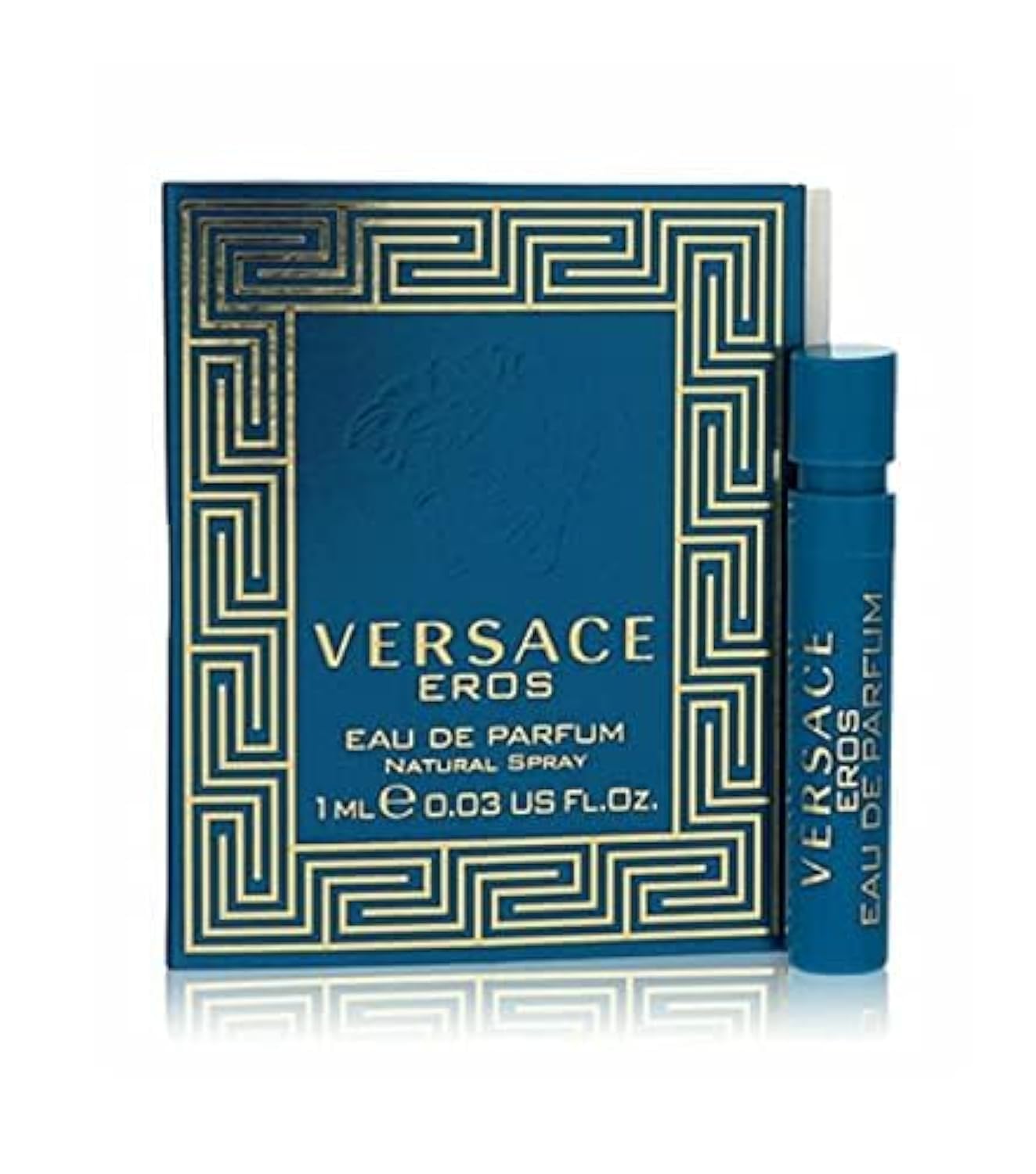 Versace Eros presentacion del vial, perfecto para muestras de lujo.