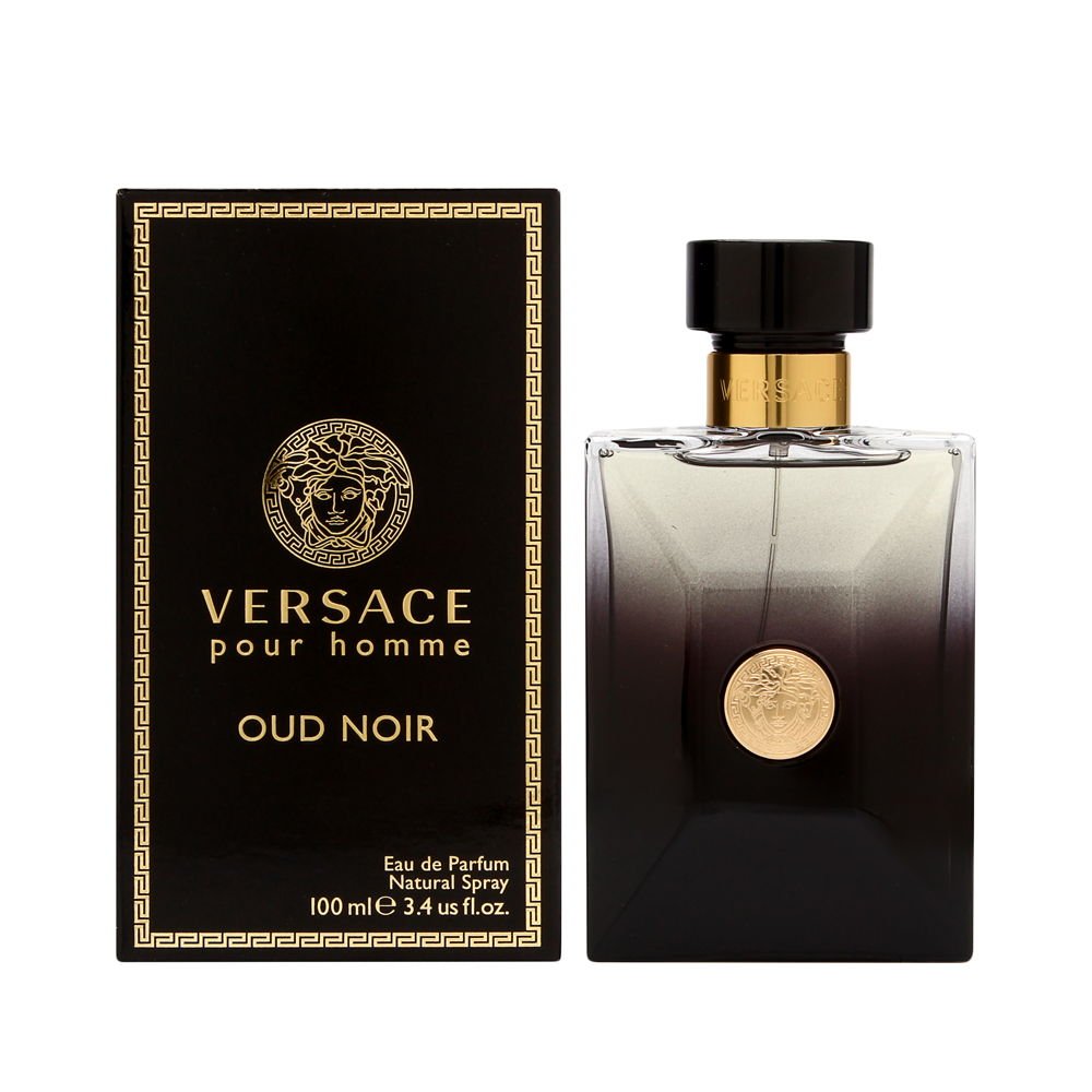 Versace Pour Homme Oud Noir botella, ideal para uso diario elegante o momentos especiales.