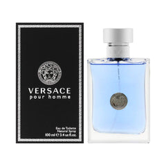 Versace Pour Homme frasco de 3.4 oz para uso diario, aroma fresco y sofisticado