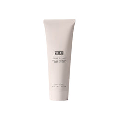 Versed Press Restart Retinol Body Lotion bottle offers lightweight hydration with firming potential.