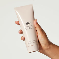 Versed Press Restart Retinol Body Lotion pump enables easy, even application for dry skin.