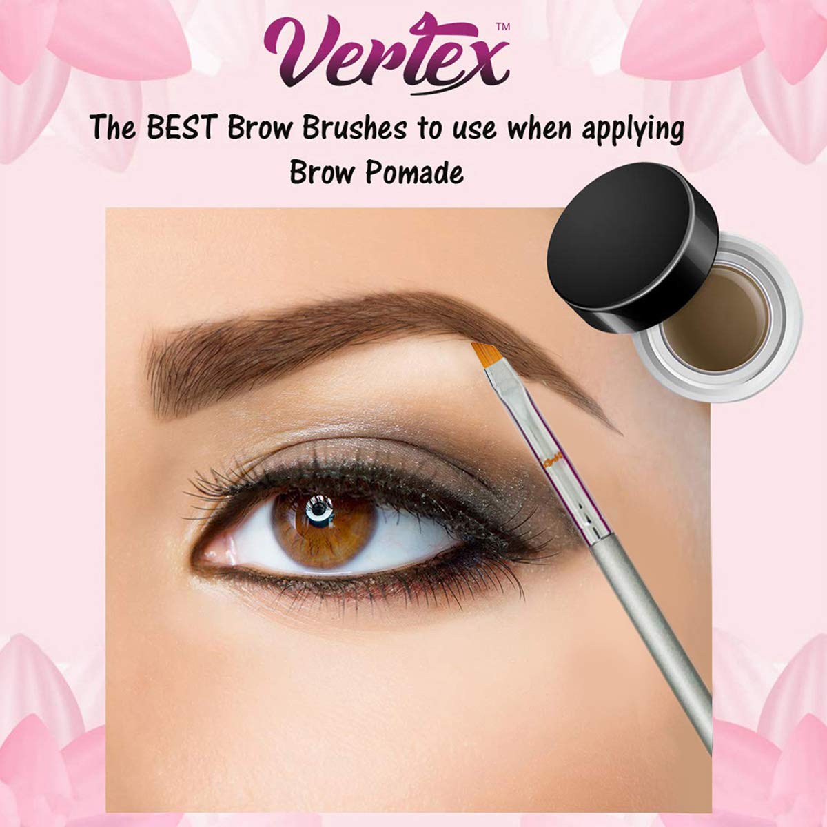 Cepillo angular Vertex para definir cejas con relleno suave