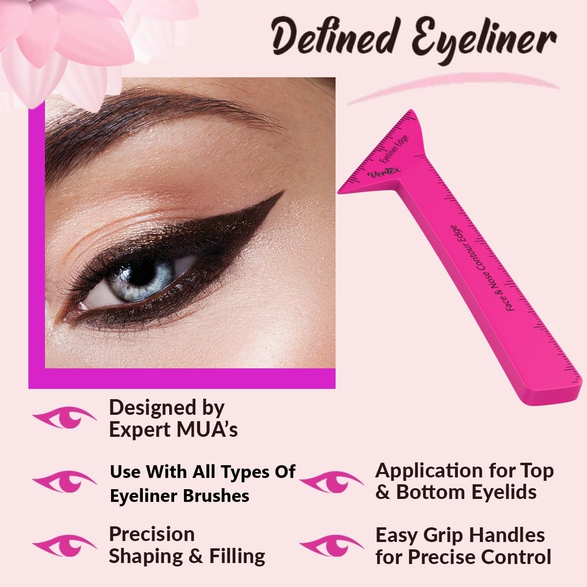 Vertex herramienta maquillaje portátil ideal para retoques en cualquier lugar.