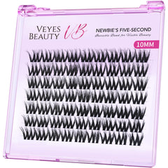 VEYESBEAUTY pestanas cluster esponjosas para look 3D suave y duradero