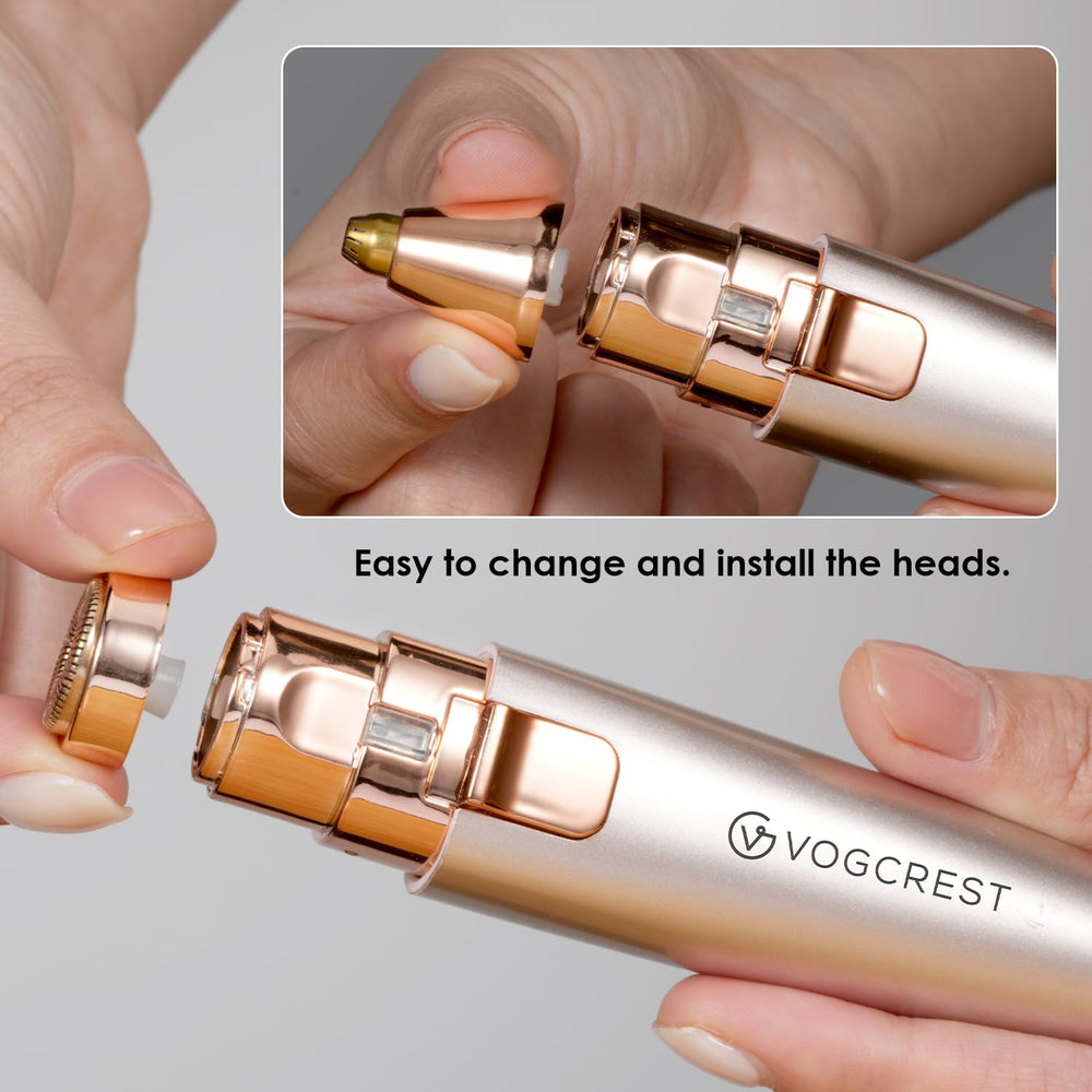 VG VOGCREST: cabeza titanio doble anillo, corte suave y seguro.