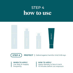 Aplicación facial y corporal suave con VI DERM SPF50