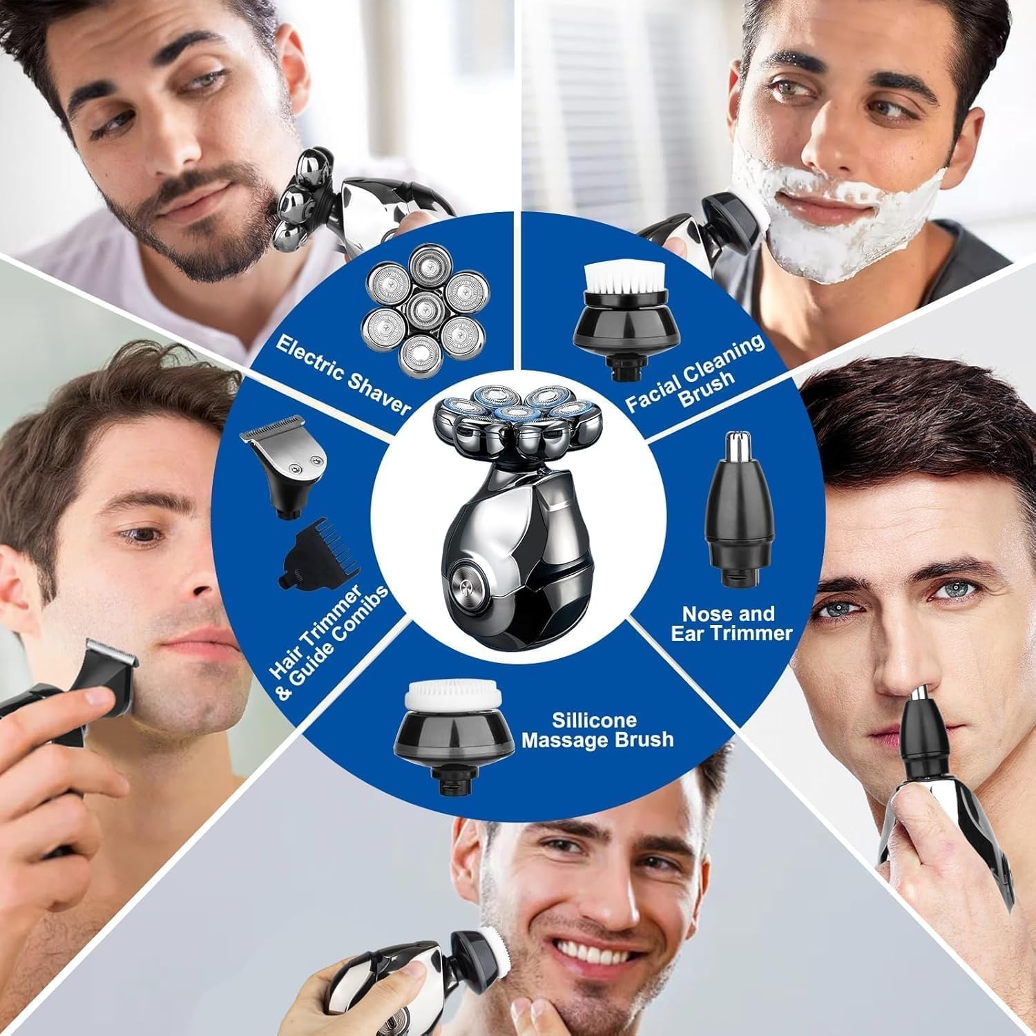 Viatia cepillo facial y accesorios para limpieza suave de la piel.