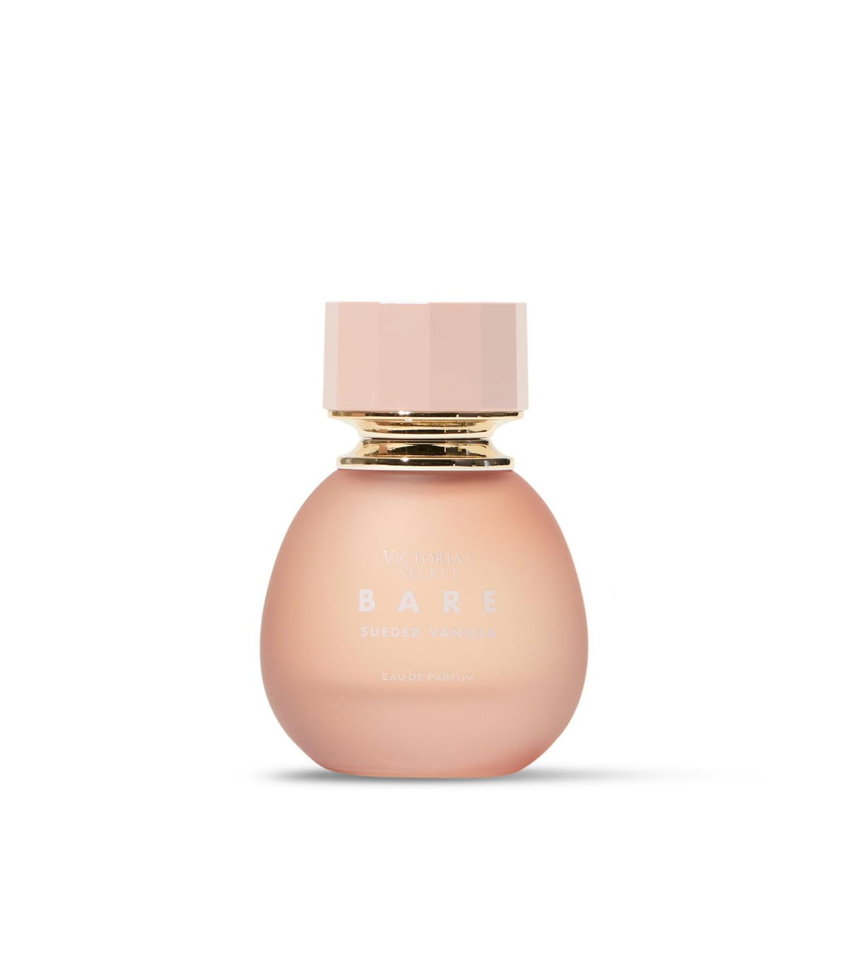 Victoria's Secret Bare Sueded Vanilla, botella destacada para uso diario suave.