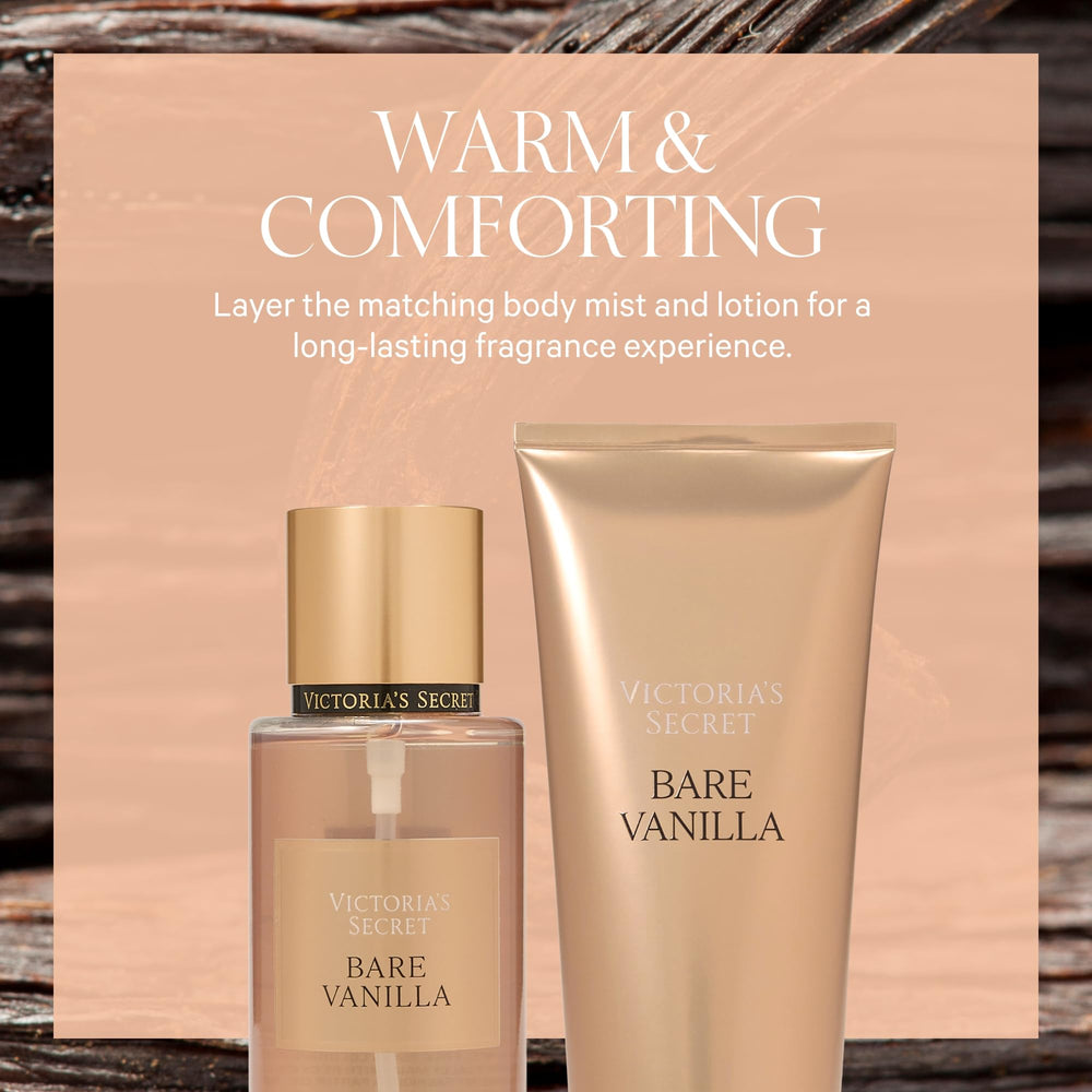 Combinación con loción perfumada Bare Vanilla para mayor duración.