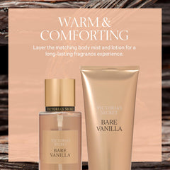 Combinación con loción perfumada Bare Vanilla para mayor duración.