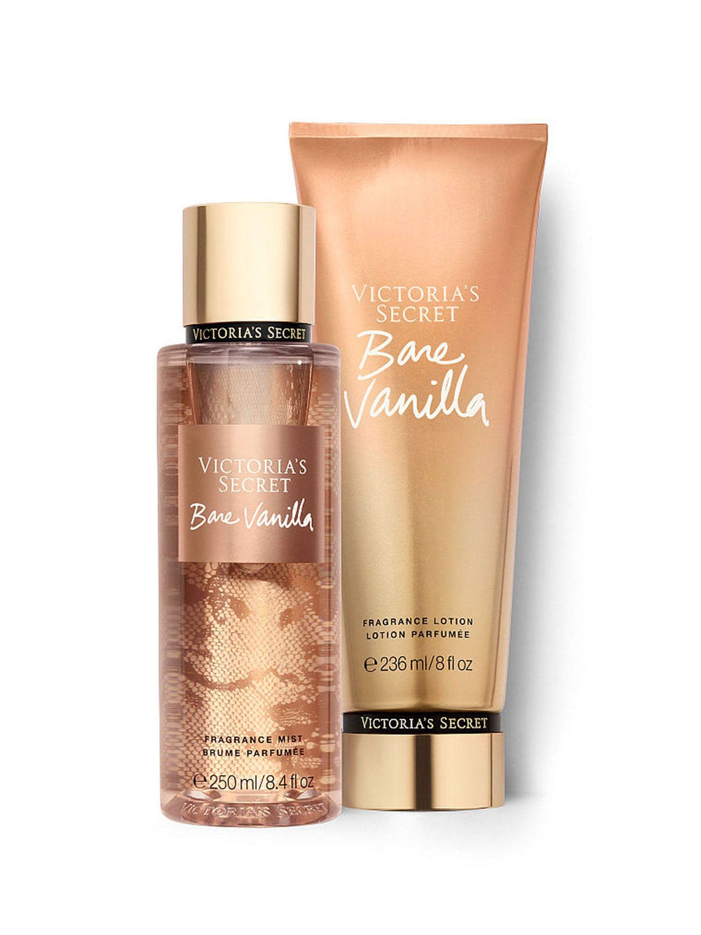 Victoria's Secret Bare Vanilla Mist, frasco elegante para uso diario.