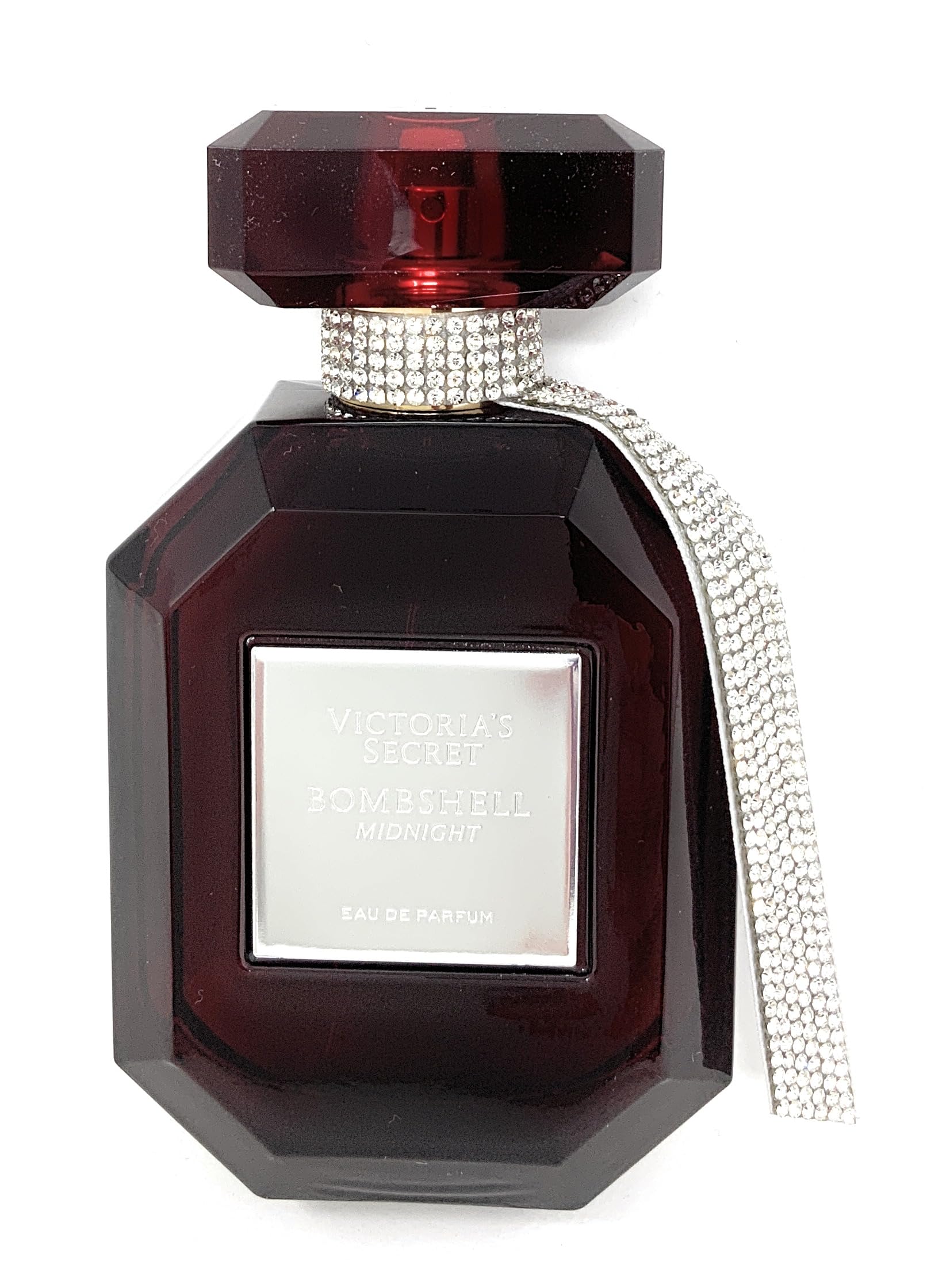 Victoria's Secret Bombshell Midnight botella frontal, ritual nocturno de aroma envolvente