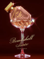 Bombshell Soiree, empaque distintivo listo para regalo de temporada.