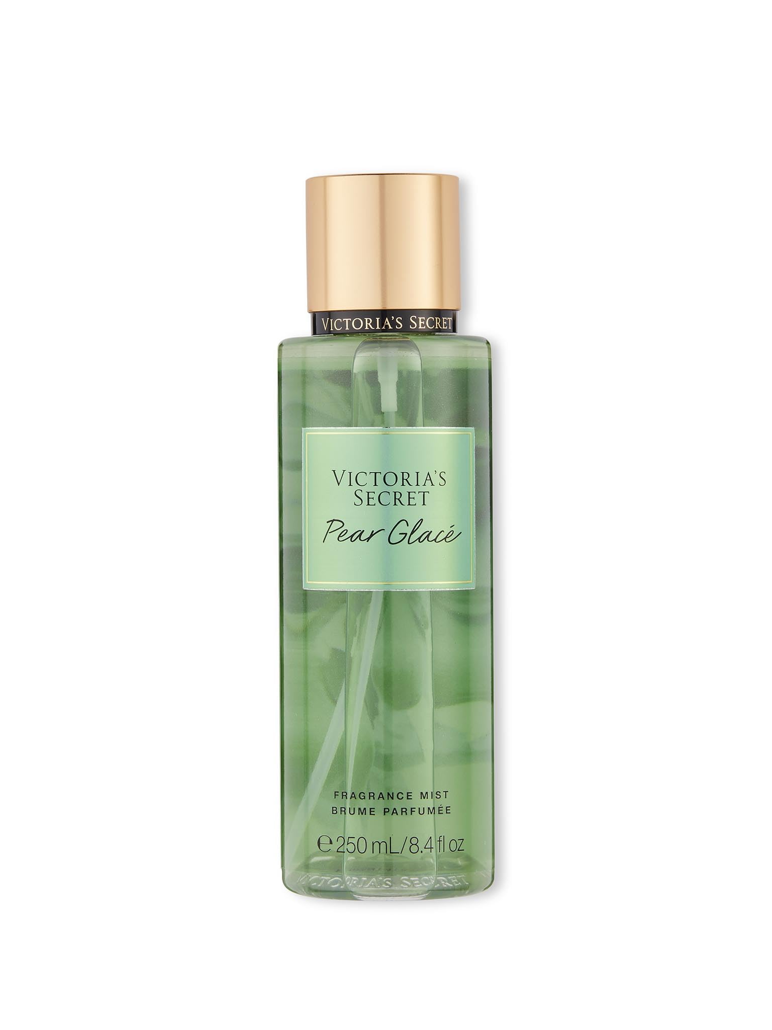 Victoria's Secret Pear Glace: frasco frontal, fragancia fresca para todo el día.