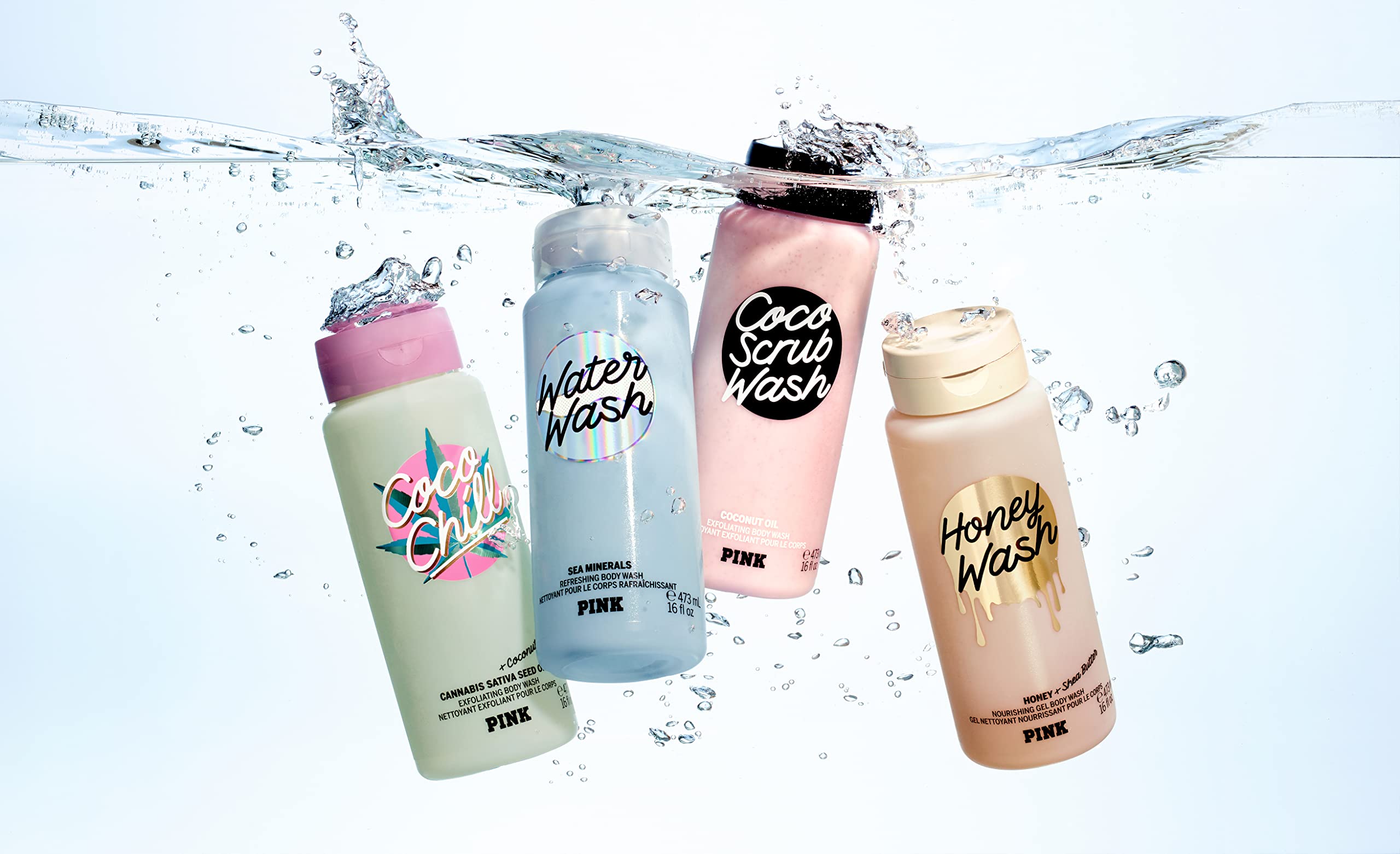 Victoria's Secret Pink Coco Scrub Wash, envase respetuoso con el medio ambiente.