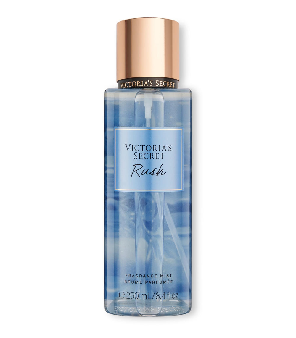 Victoria's Secret Rush, botella frontal, bruma corporal para uso diario.