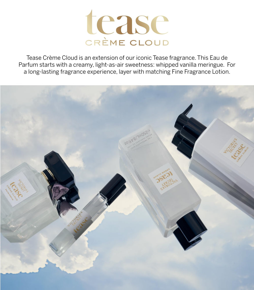 Close-up reveals vanilla note guiding a creamy gourmand aroma.