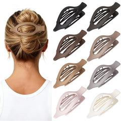 Vigorpace 8-pack pinzas planas para mujer sujetan el cabello con comodidad todo el día