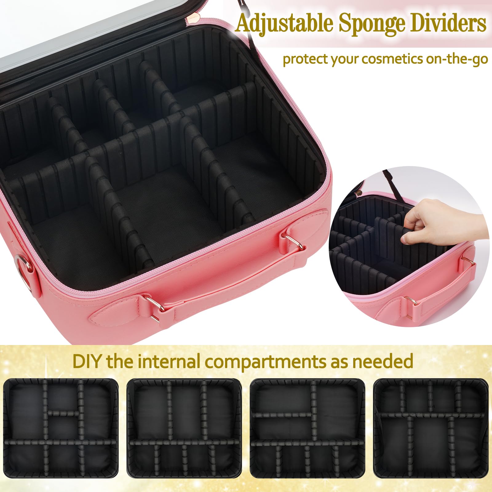 ViKert estuche impermeable para maquillaje, ideal para viajes y uso diario.