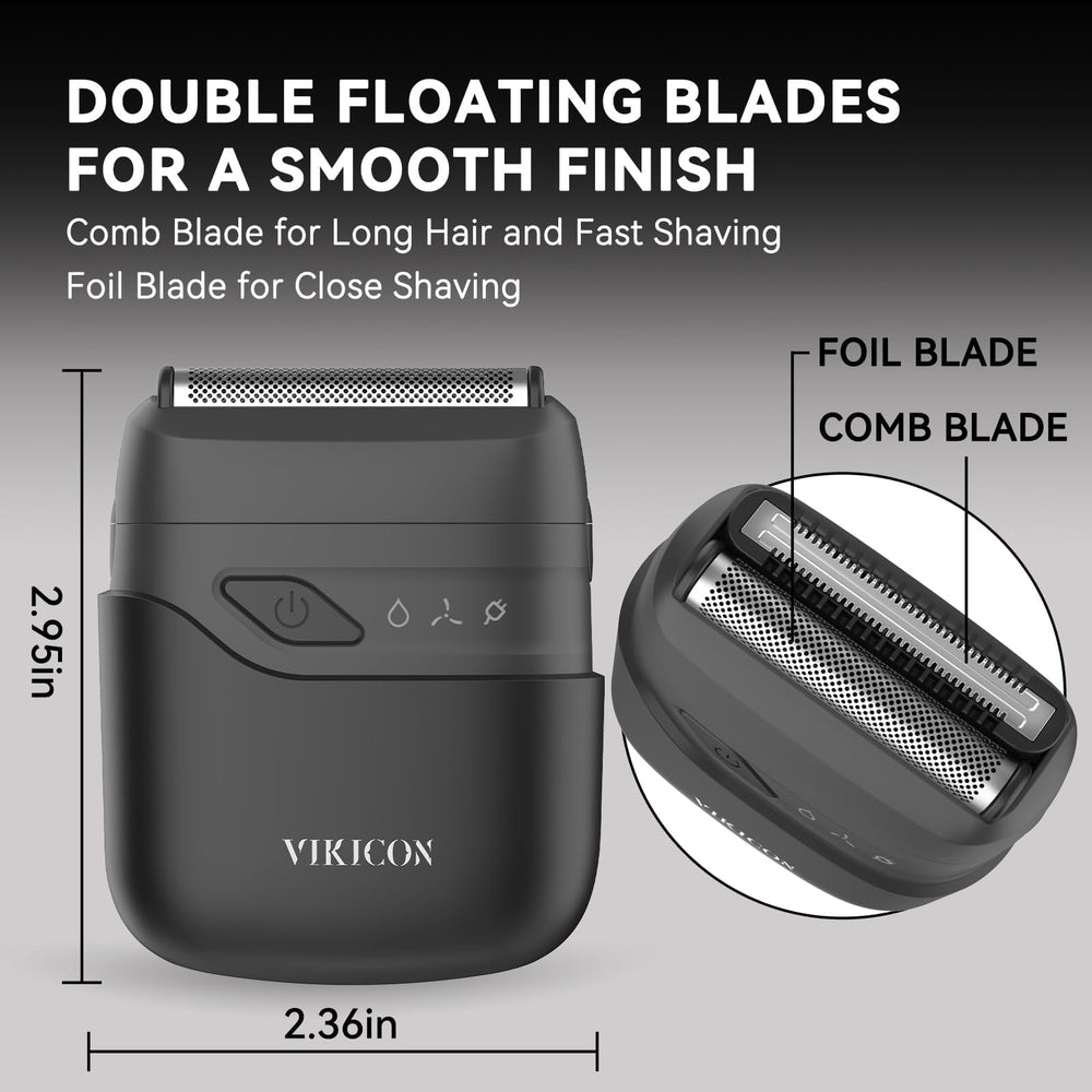 VIKICON rasuradora mini USB-C recargable para uso diario.