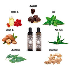 Aceite para barba Viking Revolution con argán y jojoba.