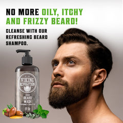 Aceites para barba de Viking Revolution hidratan profundamente con argán y jojoba.