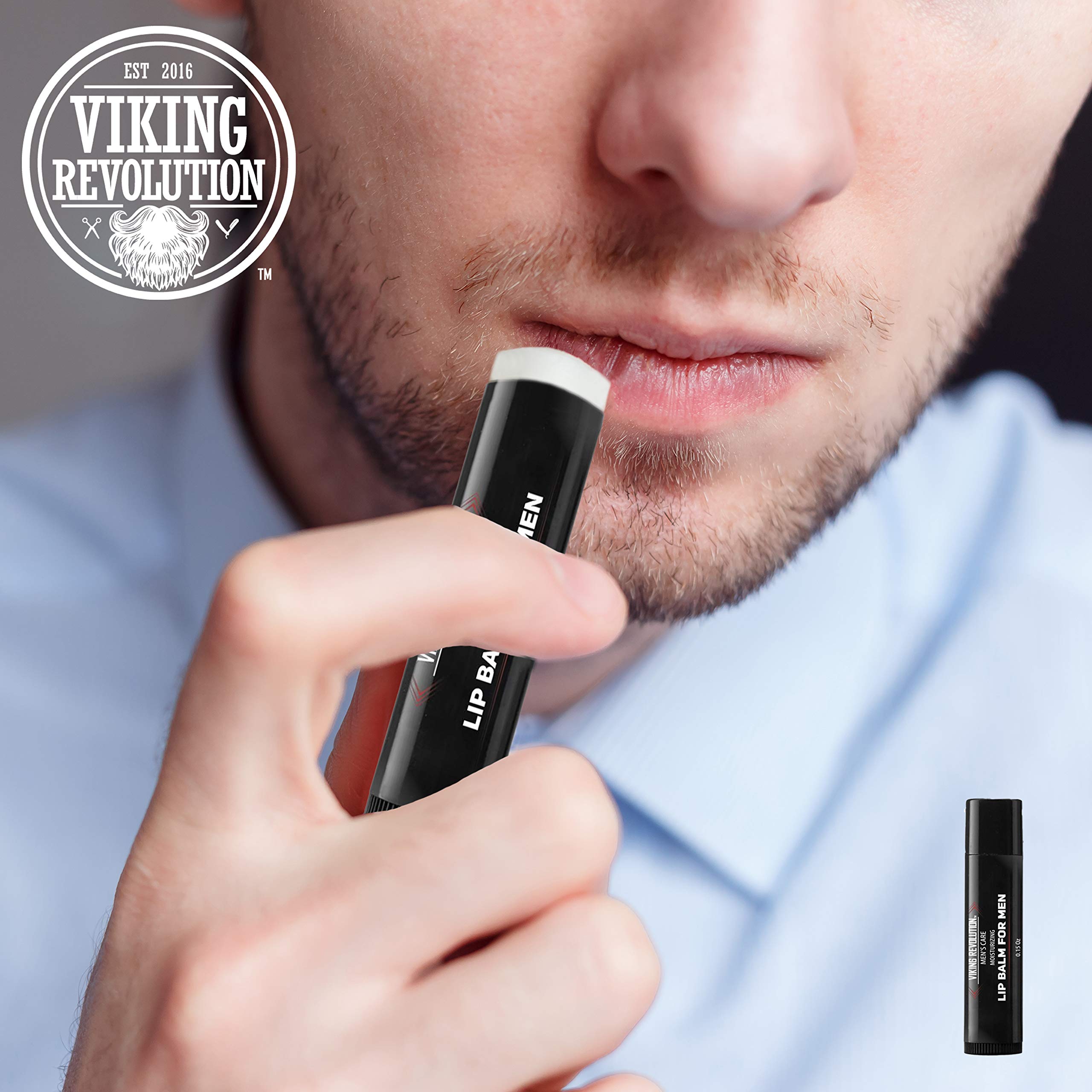 Protección diaria con vitamina E del bálsamo labial Viking Revolution.