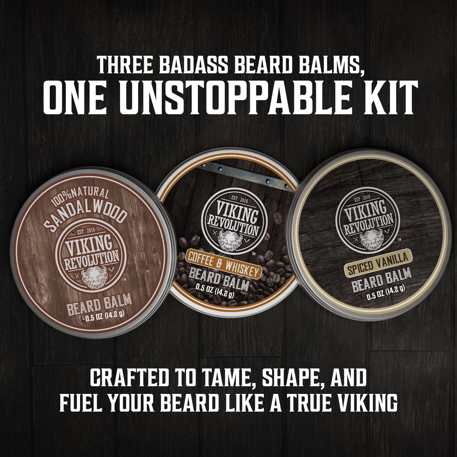 Viking Revolution aceites barba vainilla especiada para aroma duradero.