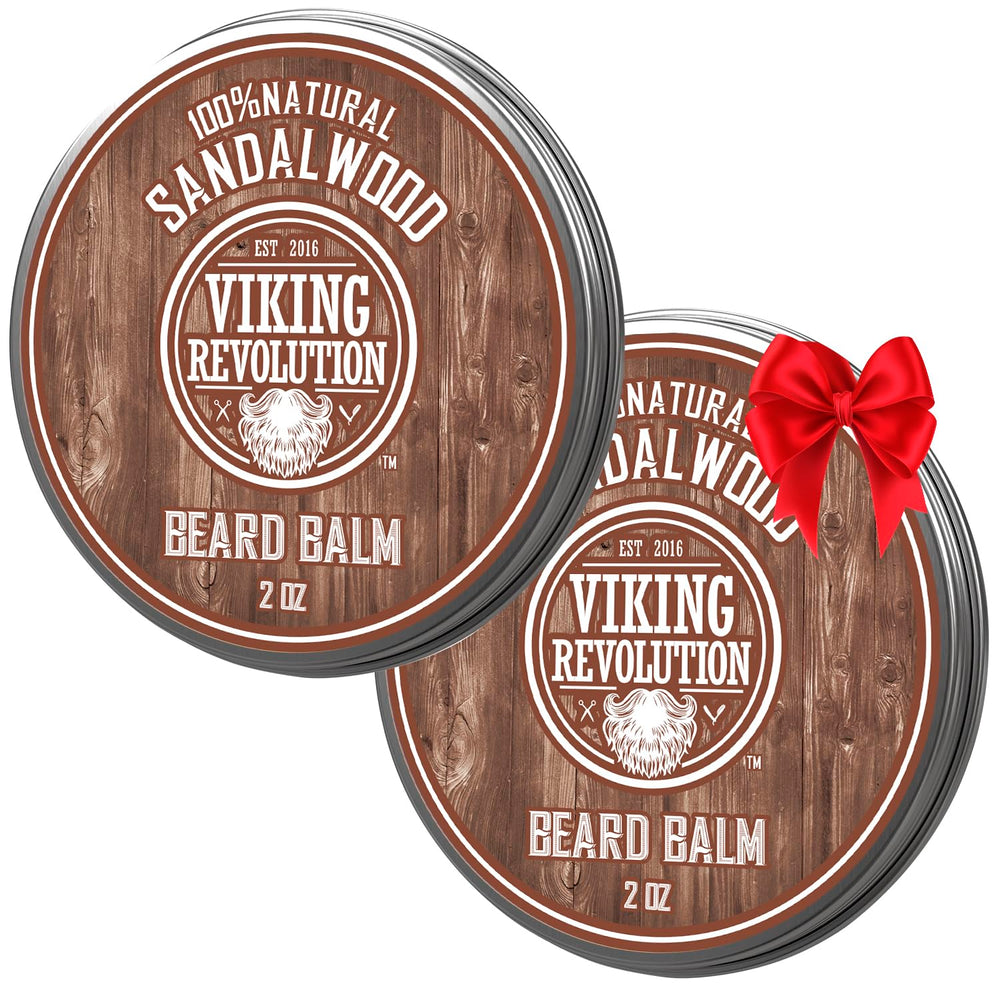 Bálsamo para barba Viking Revolution Sándalo 2oz, para controlar la forma.
