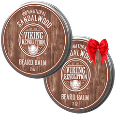 Bálsamo para barba Viking Revolution Sándalo 2oz, para controlar la forma.