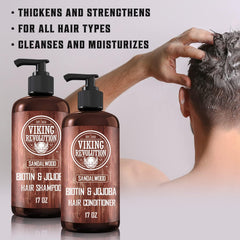 Acondicionador Viking Revolution con sándalo y jojoba para hidratación y brillo