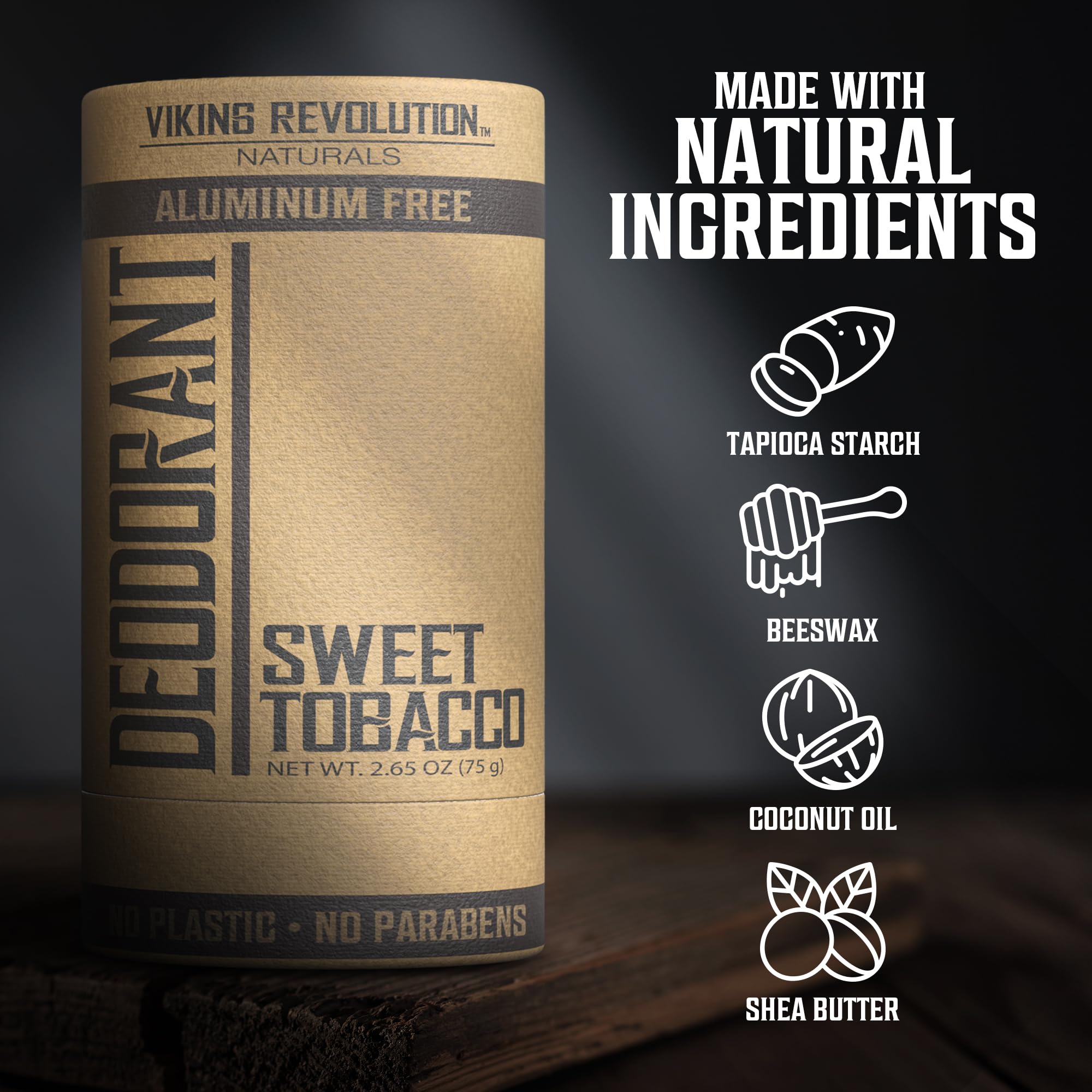 Desodorante con almidón de tapioca para control de humedad suave