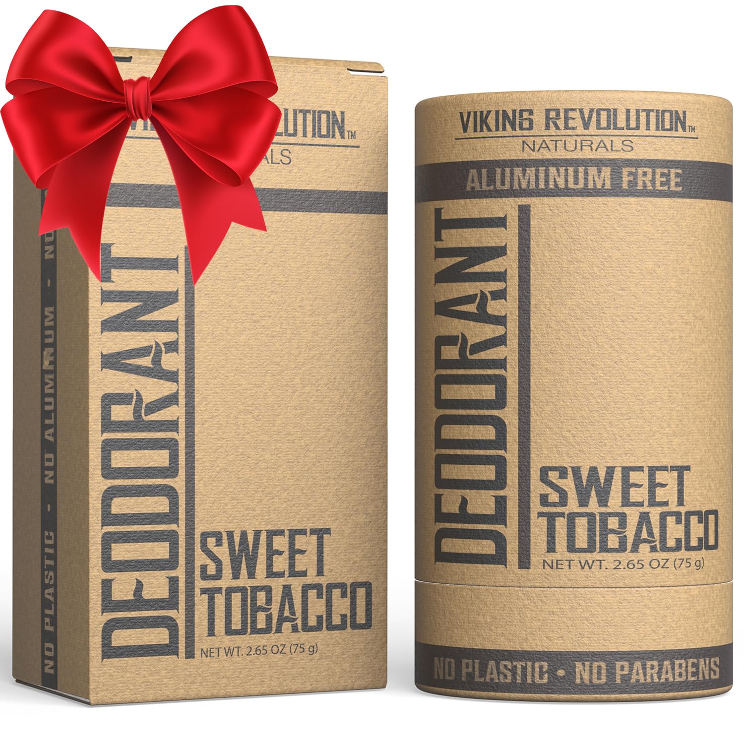Desodorante Viking Revolution tabaco dulce en botella, aroma duradero para el día