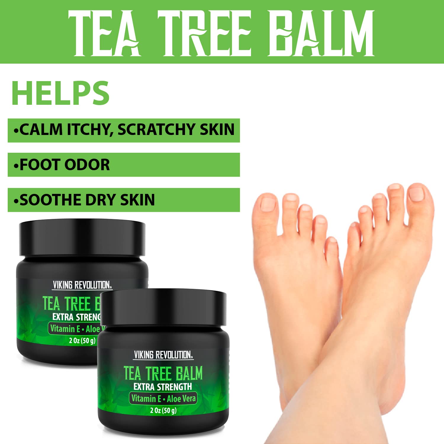 Envase de 2 oz de Viking Revolution, crema de árbol de té para uso diario