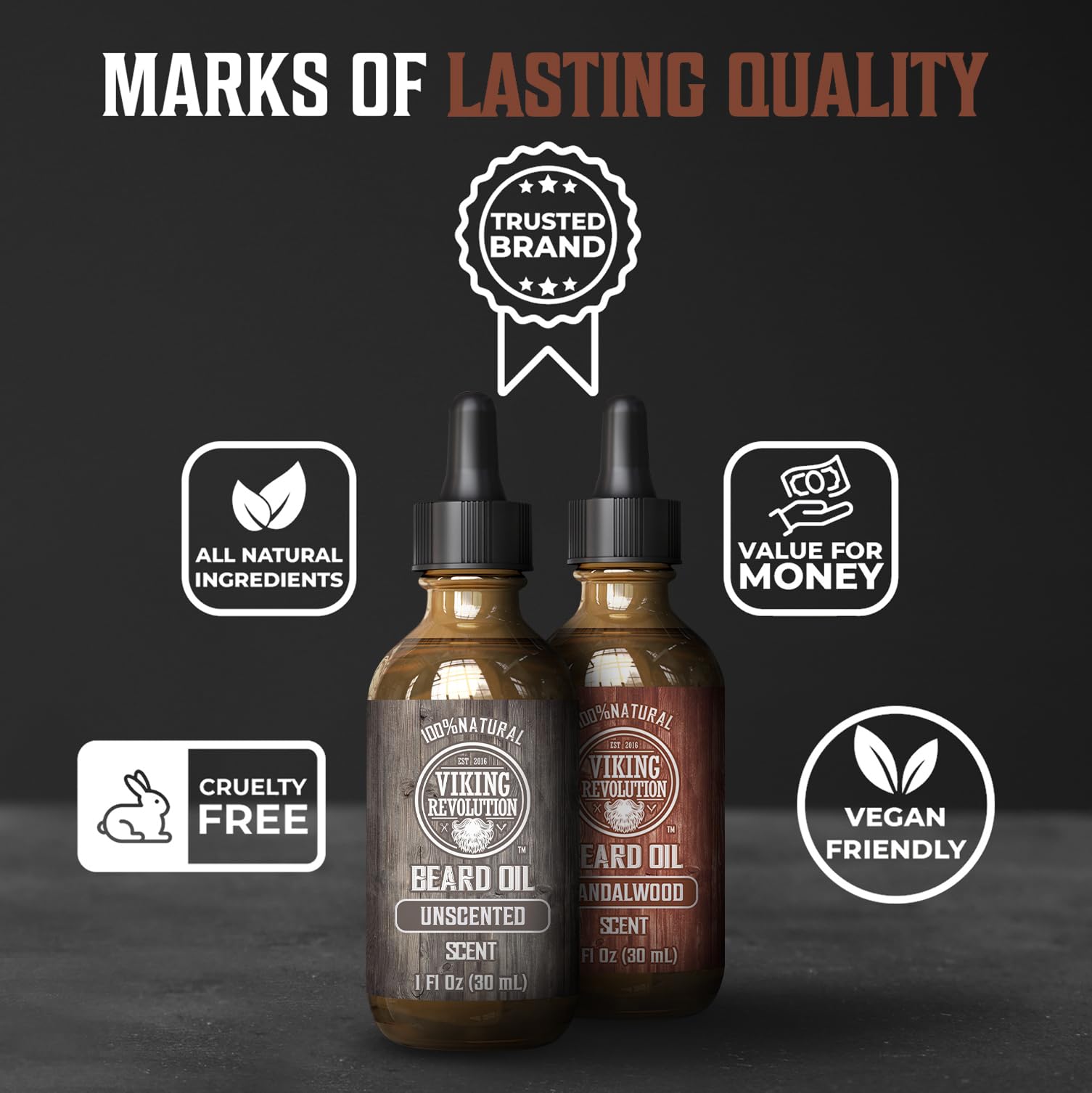 Ingredientes premium de argán y jojoba en Viking Revolution para barba.