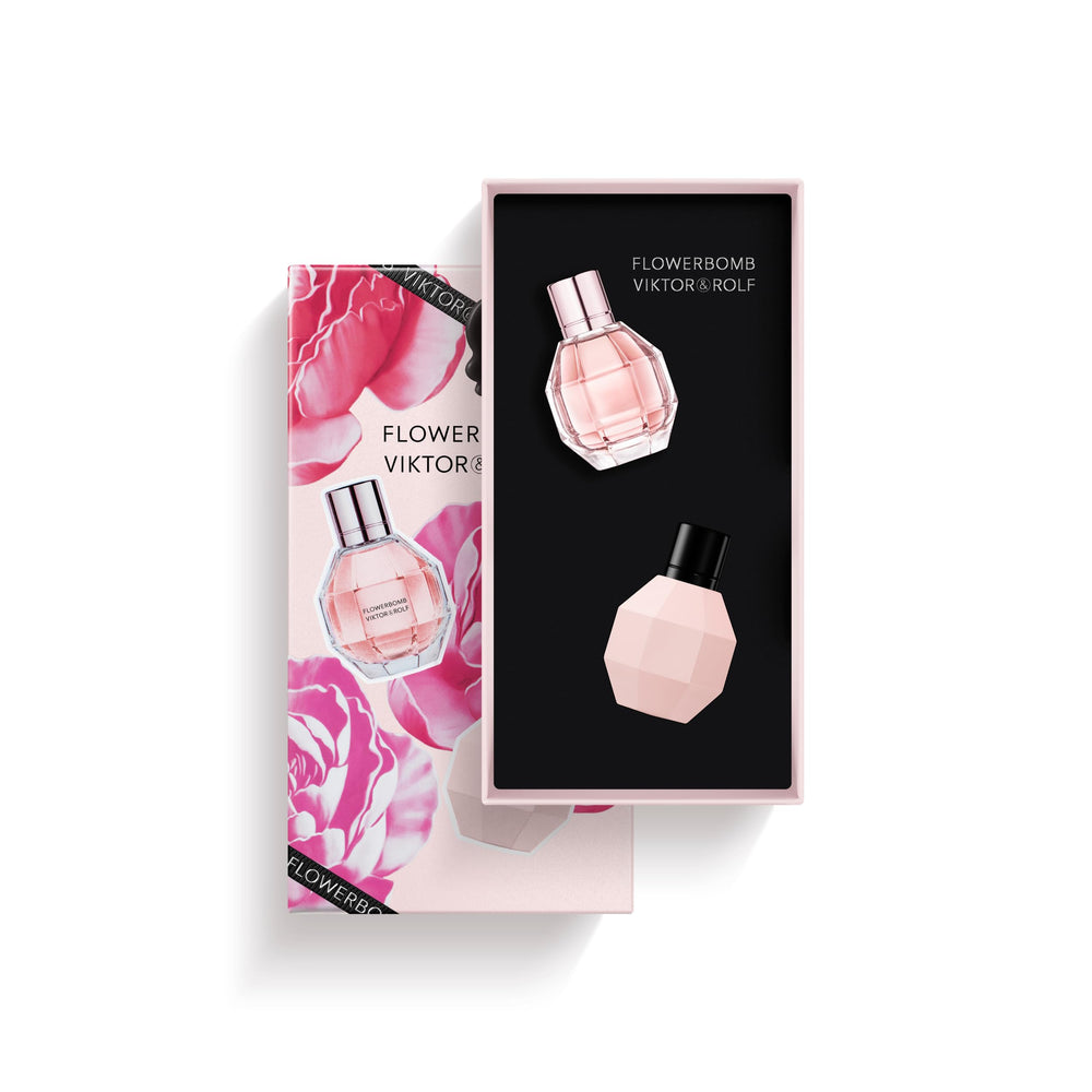 Viktor&Rolf Flowerbomb vanity display, ideal for trying both versions