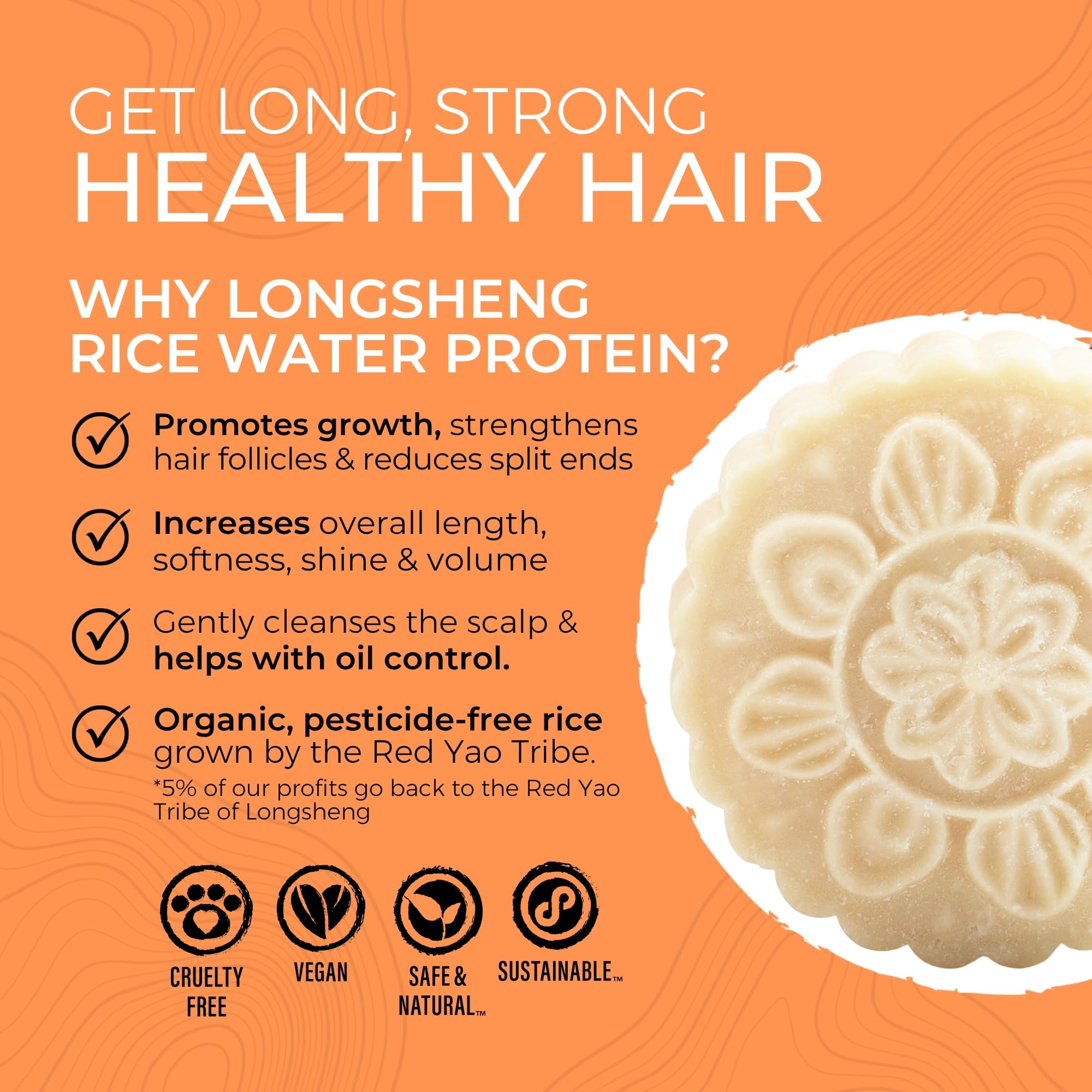 Barre après-shampoing solide Viori Citrus Yao hydrate sans alourdir